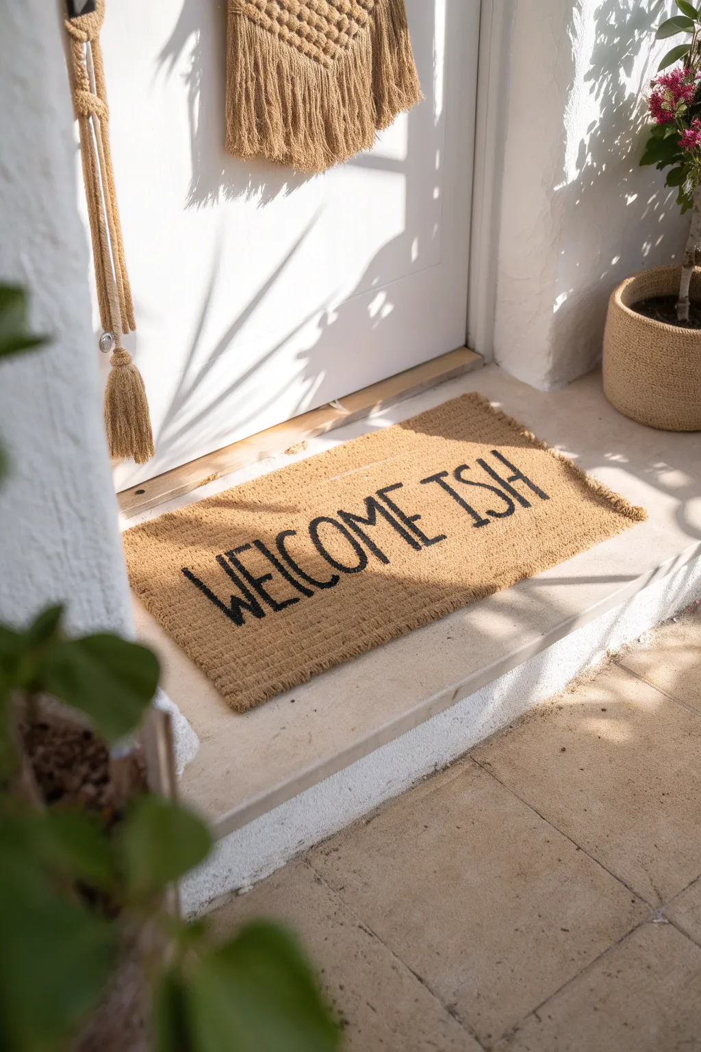 Step up your entrance game with a quirky doormat that welcomes with a smile!