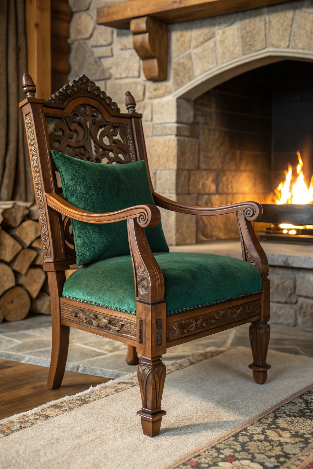 Transform your space into a cozy retreat with meticulously crafted seating by the fire.