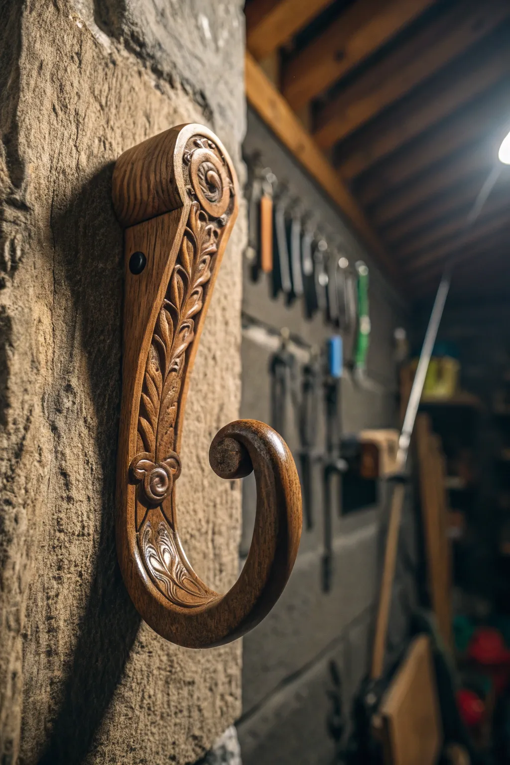 Elevate your garage organization with bespoke craftsmanship—each hook is a unique masterpiece.