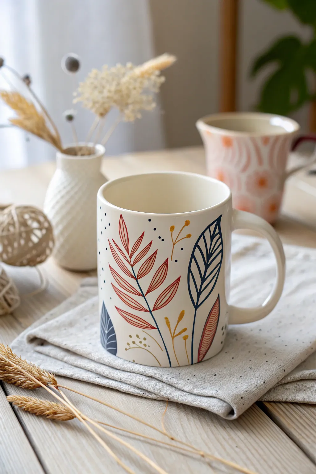 Create a cozy masterpiece with a personalized scribble mug for Grandma's morning coffee ritual.