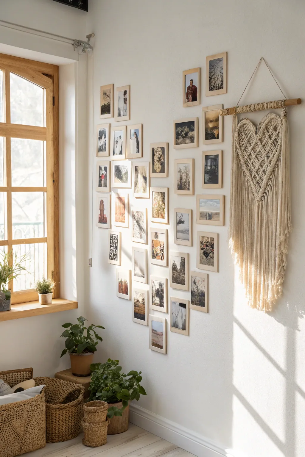Craft a heartwarming photo collage that turns memories into art for mom's special space.