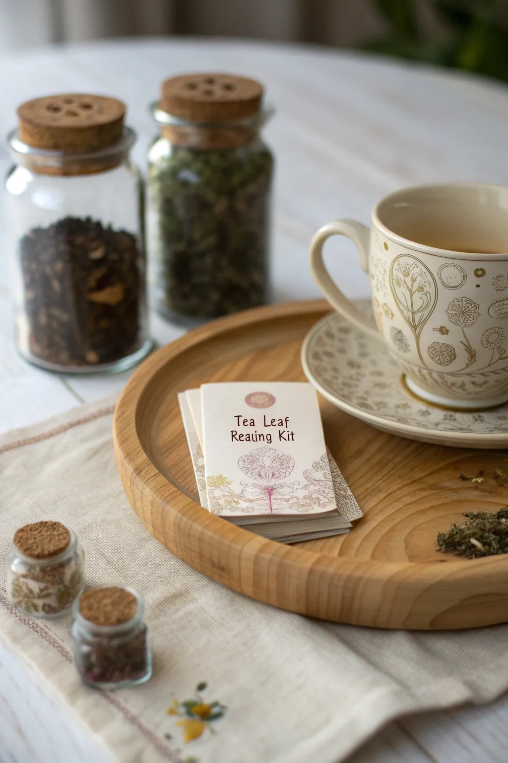 Unlock the mysteries of tea leaves with this charming DIY reading kit. Perfect for the mystically inclined tea lover!