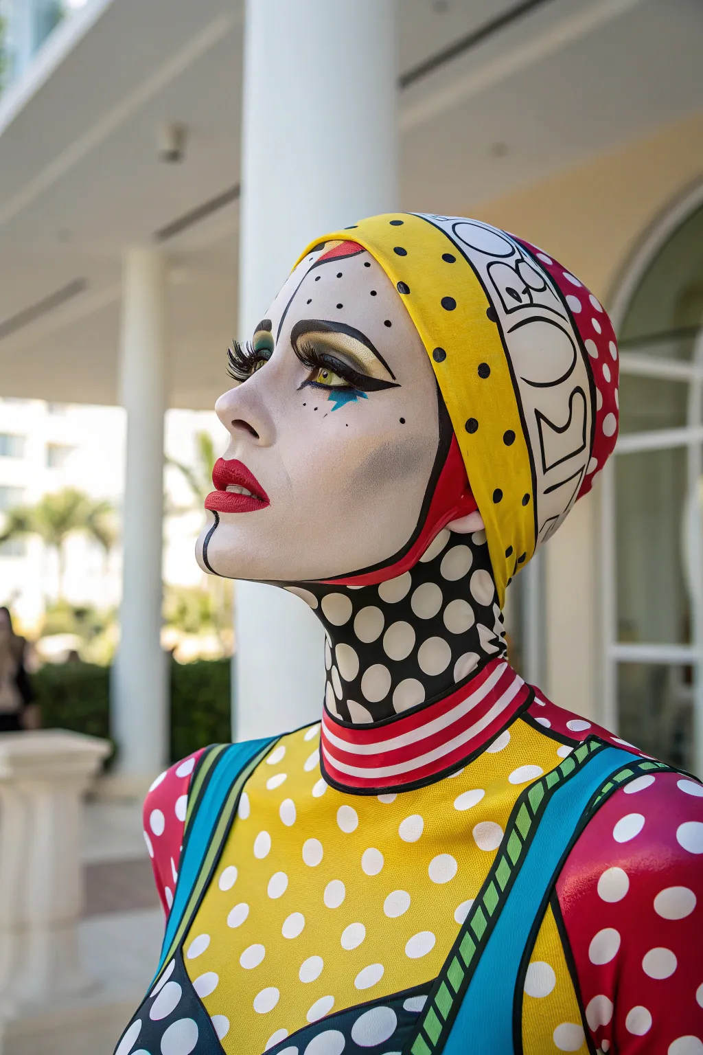 Channel your inner comic book hero with a DIY pop art costume that's both vibrant and minimalist. #PopArtChic