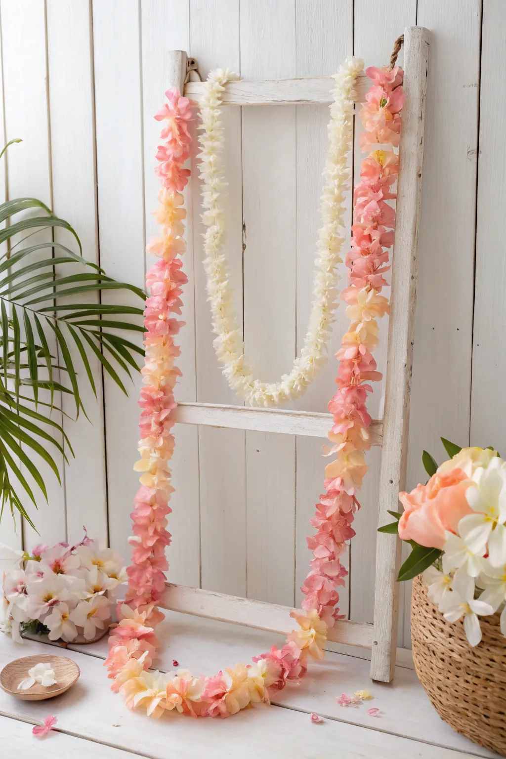 Elevate your space with the effortless elegance of a luau garland, where simplicity meets island charm.