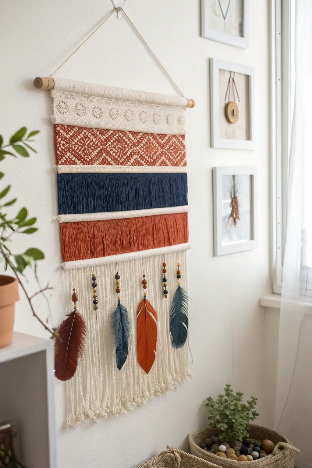Transform your space with a touch of artistry: a stunning mixed media canvas that combines simplicity with bold beauty.