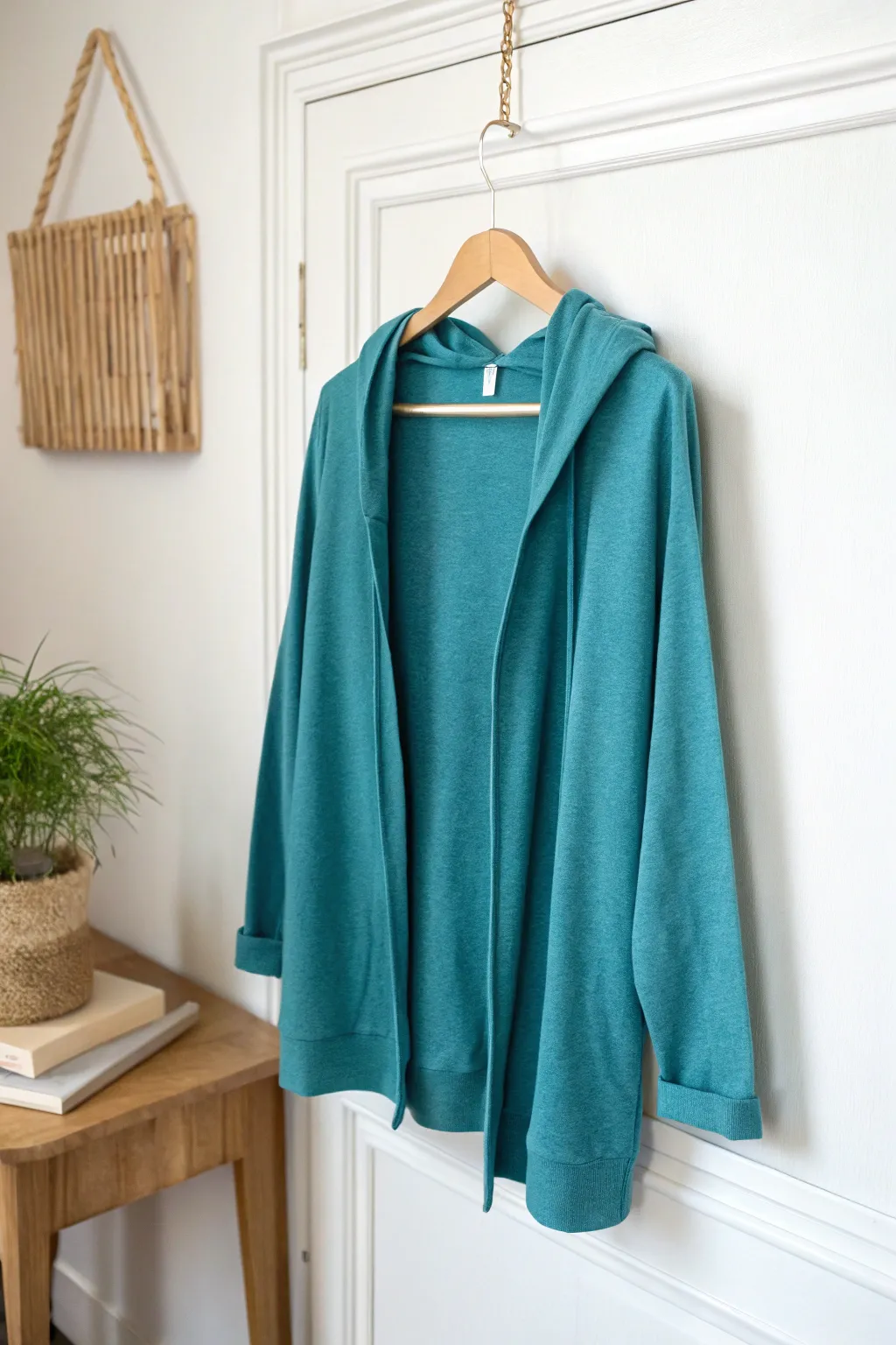Transform your hoodie into a chic cardigan - the perfect blend of Scandinavian simplicity and boho flair.