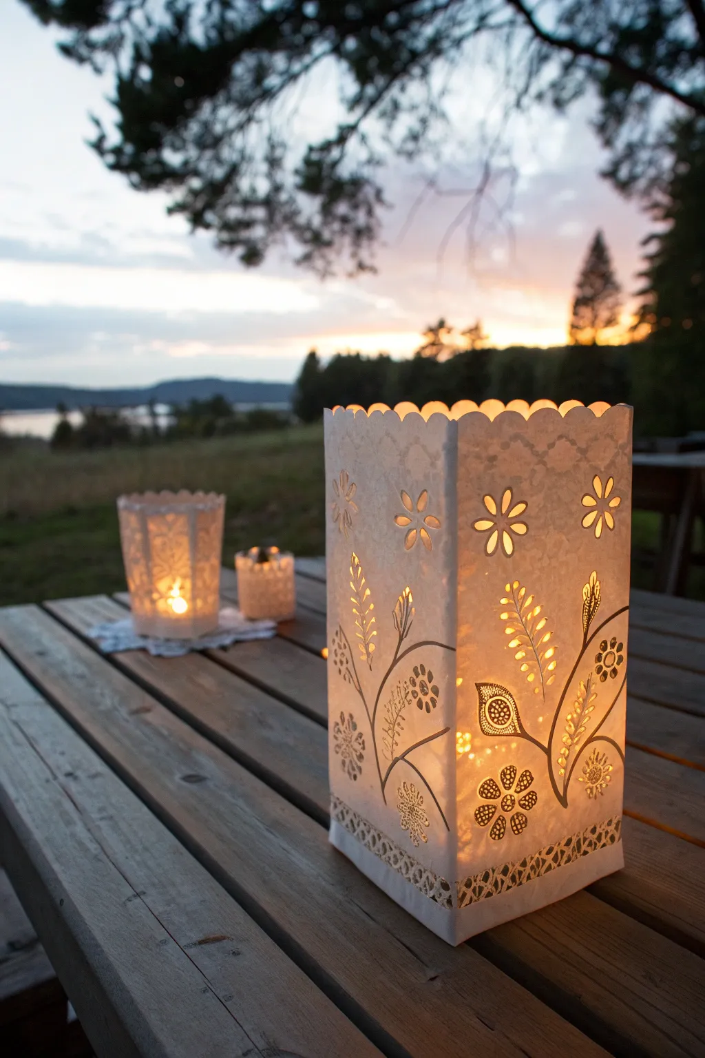 Illuminate your outdoor gatherings with the effortless charm of DIY paper bag luminaries, blending Scandinavian simplicity with bohemian flair.