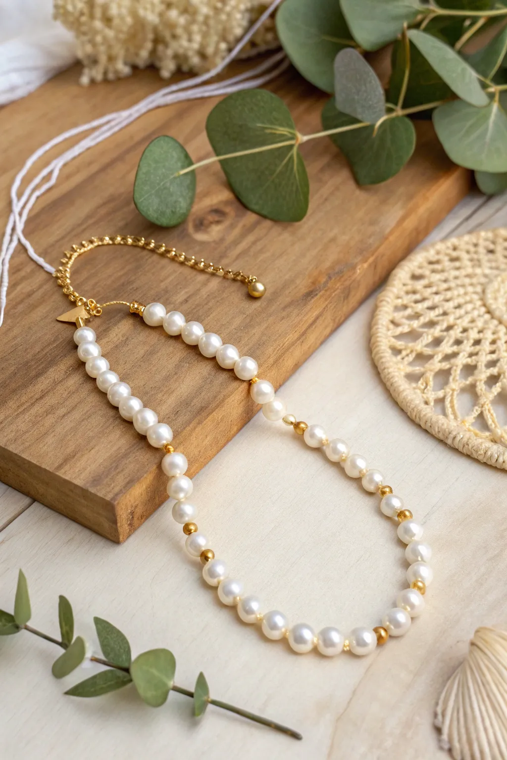 Elevate your style sustainably with this DIY eco-friendly pearl necklace.