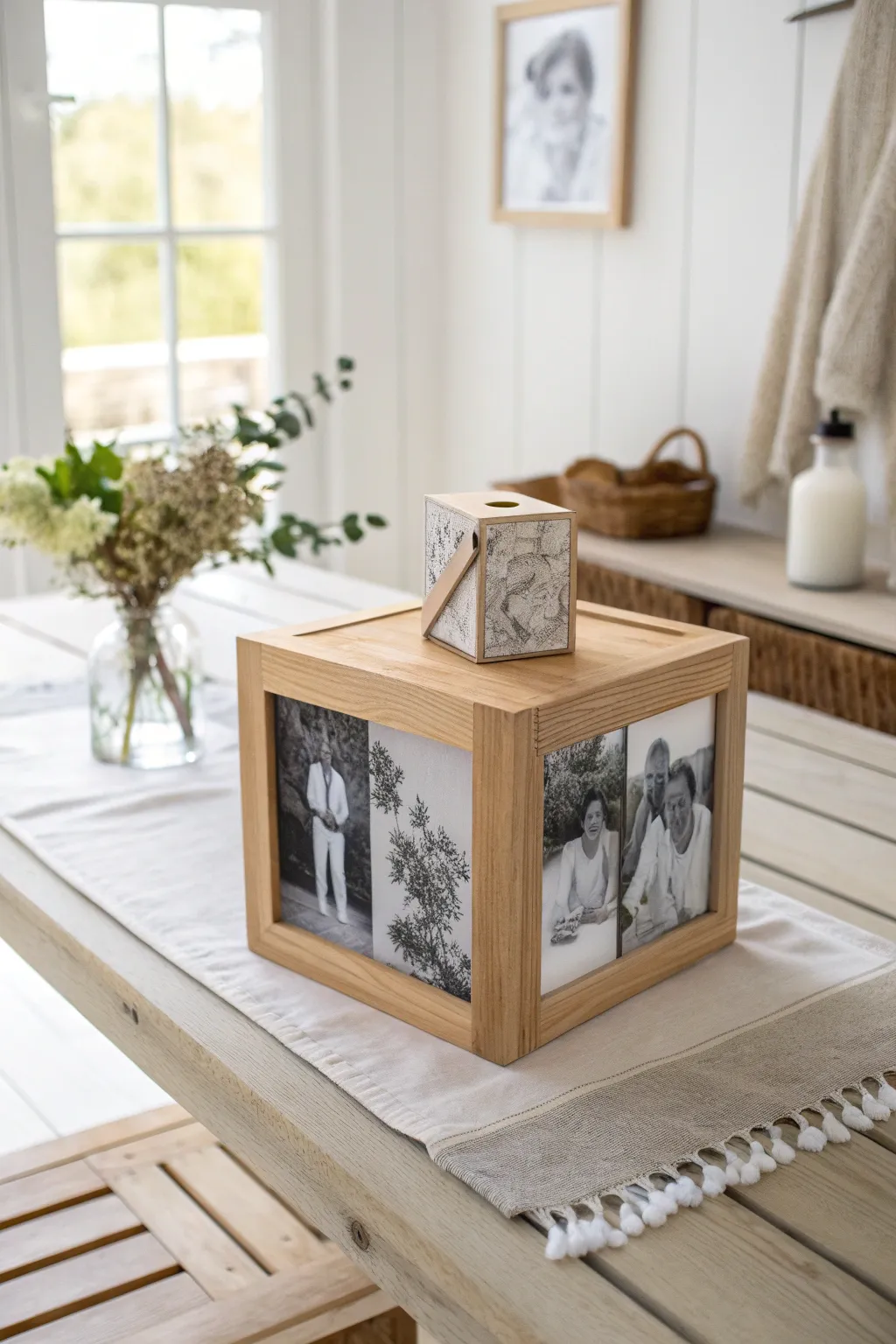Transform your memories into a stunning centerpiece with this DIY photo cube!