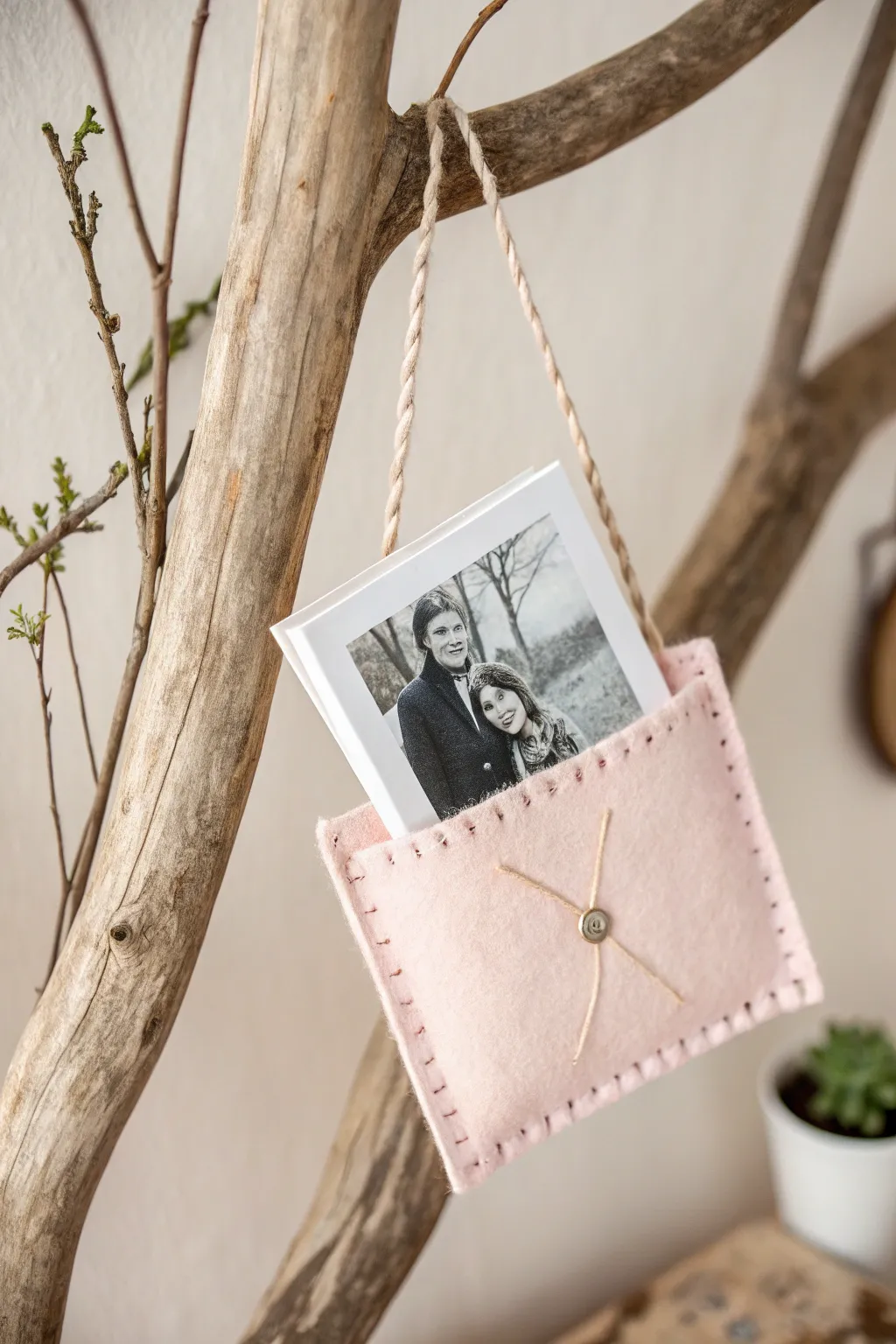Embrace the warmth of handcrafted elegance with these DIY felt pocket frames.