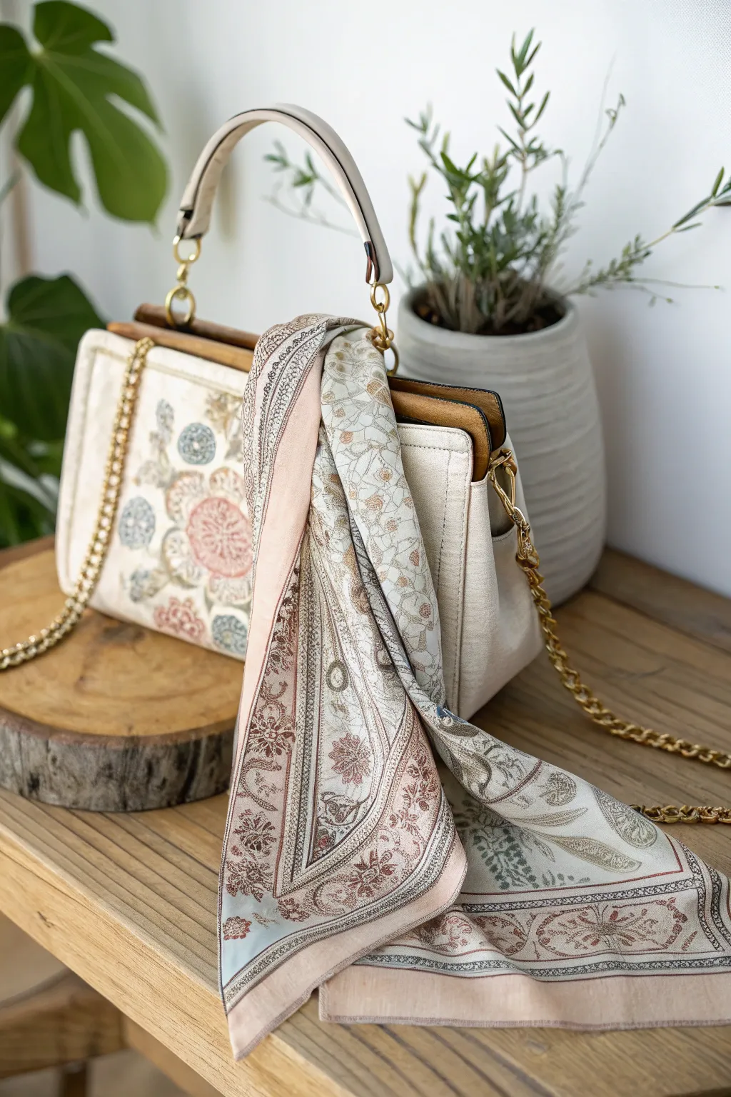 Transform a vintage scarf into a chic purse—where nostalgia meets modern elegance.