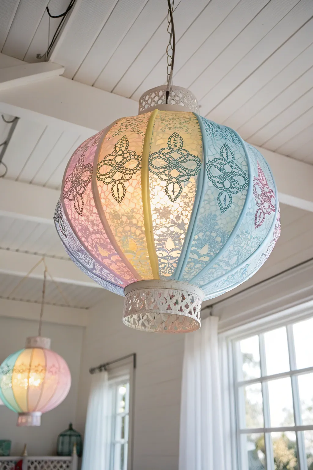 Add a touch of whimsy to your space with a colorful paper lantern.