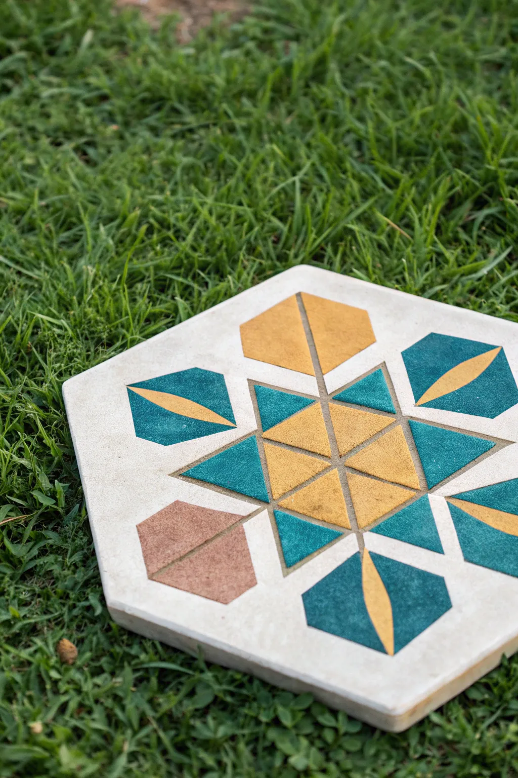Transform your garden path with striking geometric hexagons that blend Scandinavian minimalism and Boho charm!