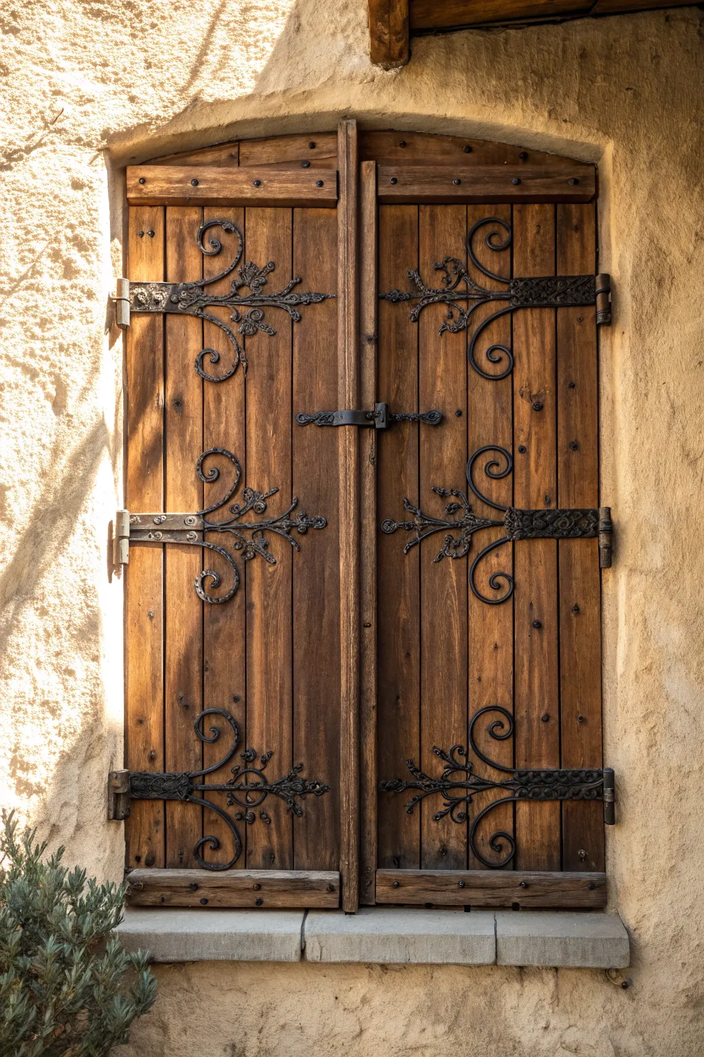 Add timeless elegance to your home with these charming antique-style shutters.