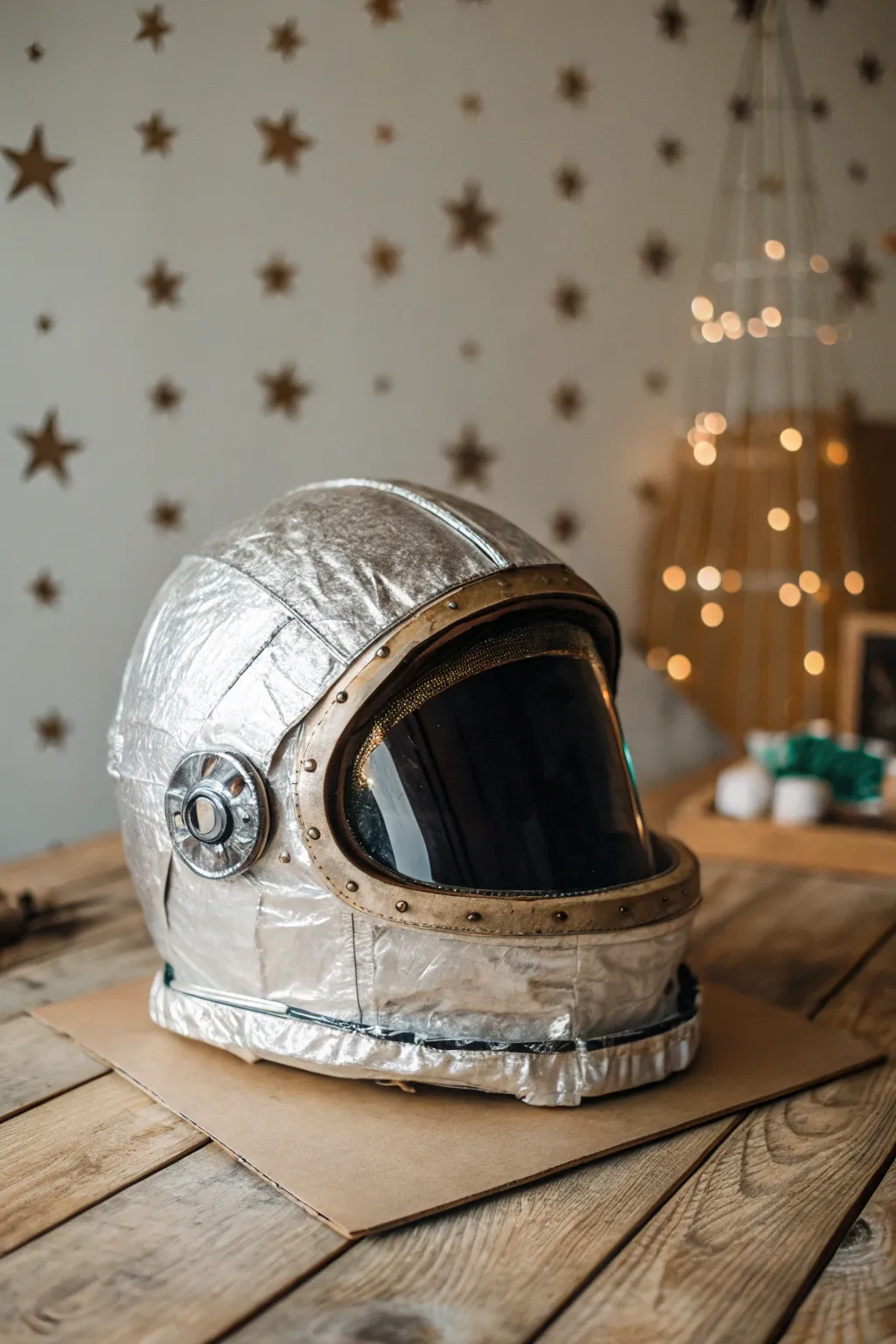 Launch into creativity with this handcrafted space helmet!