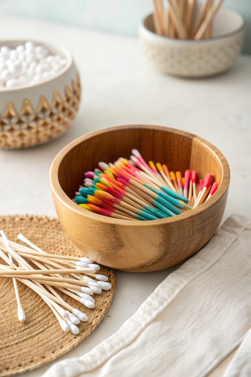 Unleash creativity with Q-tip painted fireworks - a fun and colorful craft for little hands!