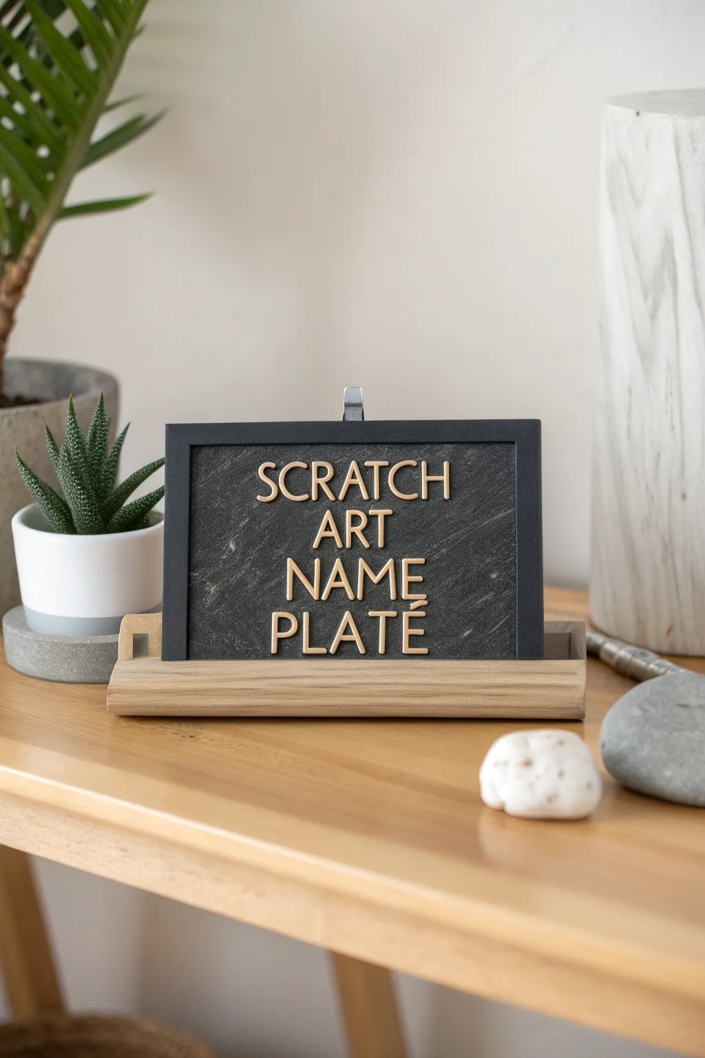 Elevate your space with personalized elegance: handcrafted scratch art name plates that speak to your soul.