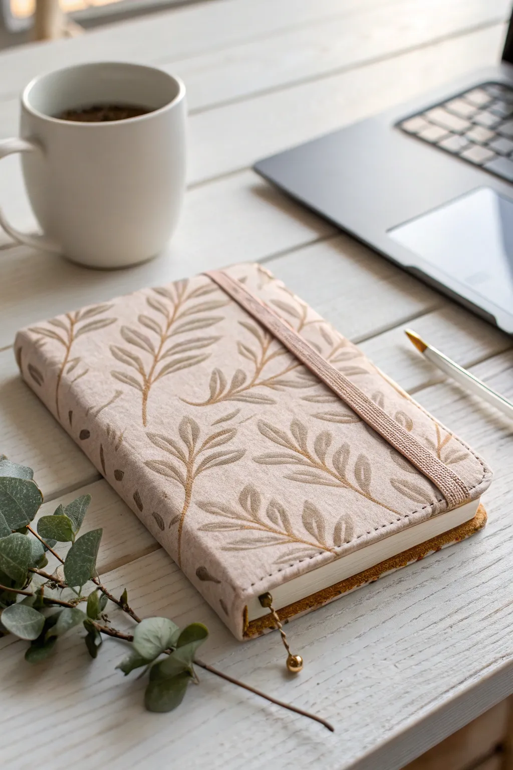 Transform your everyday notebook into a charming piece of art with a touch of fabric magic. Perfect for gift-giving!