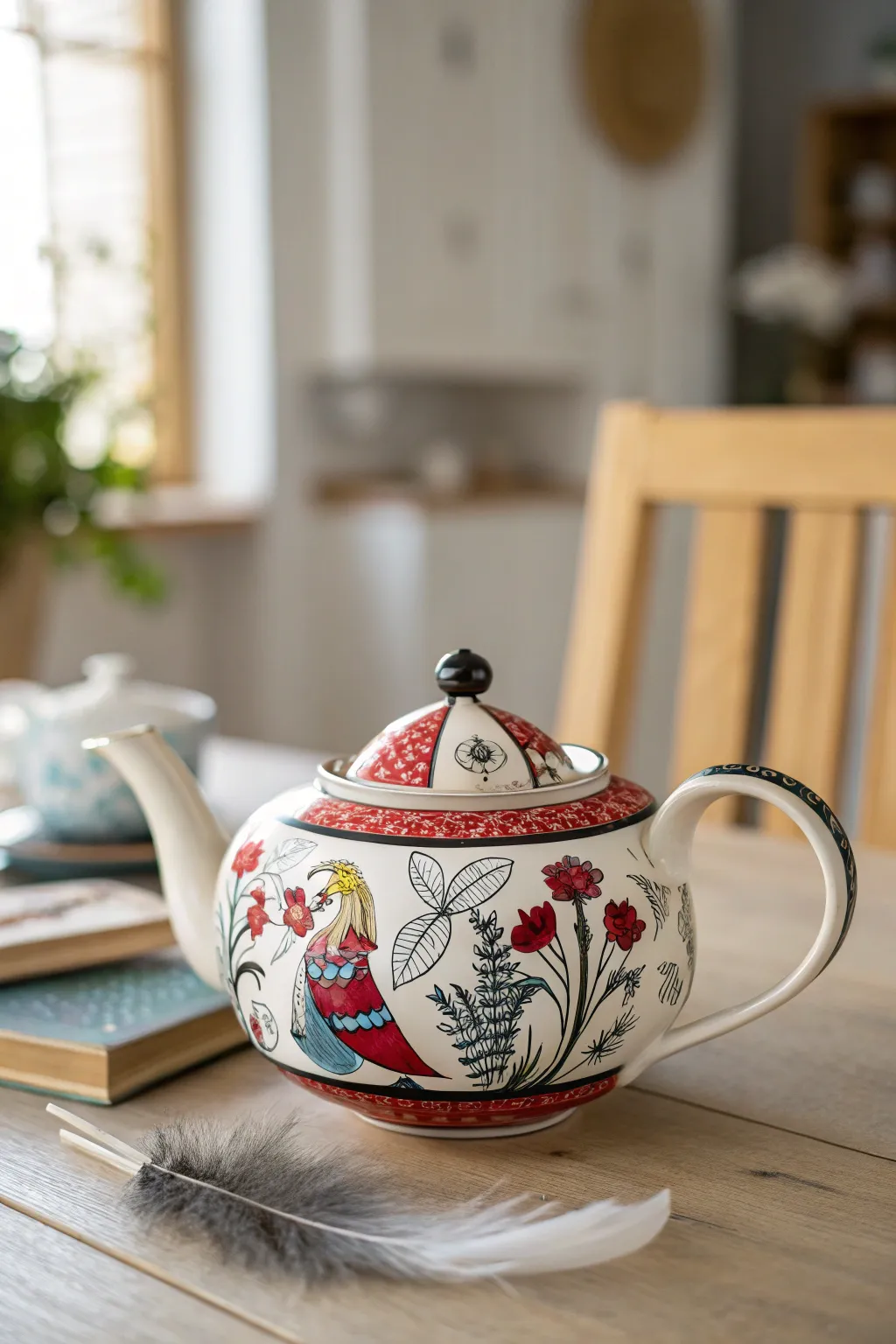 Step into a whimsical world with this delightful Alice in Wonderland-inspired tea setting. Perfect for your next magical gathering!
