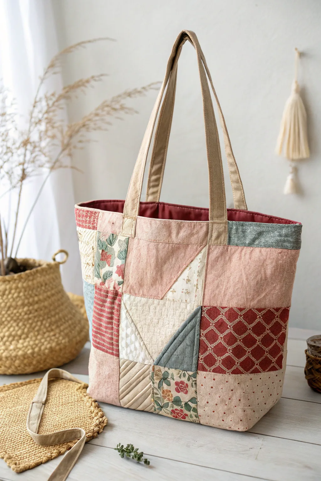 Carry your memories in style with a custom tote made from cherished fabric keepsakes. Perfect for your next market adventure!