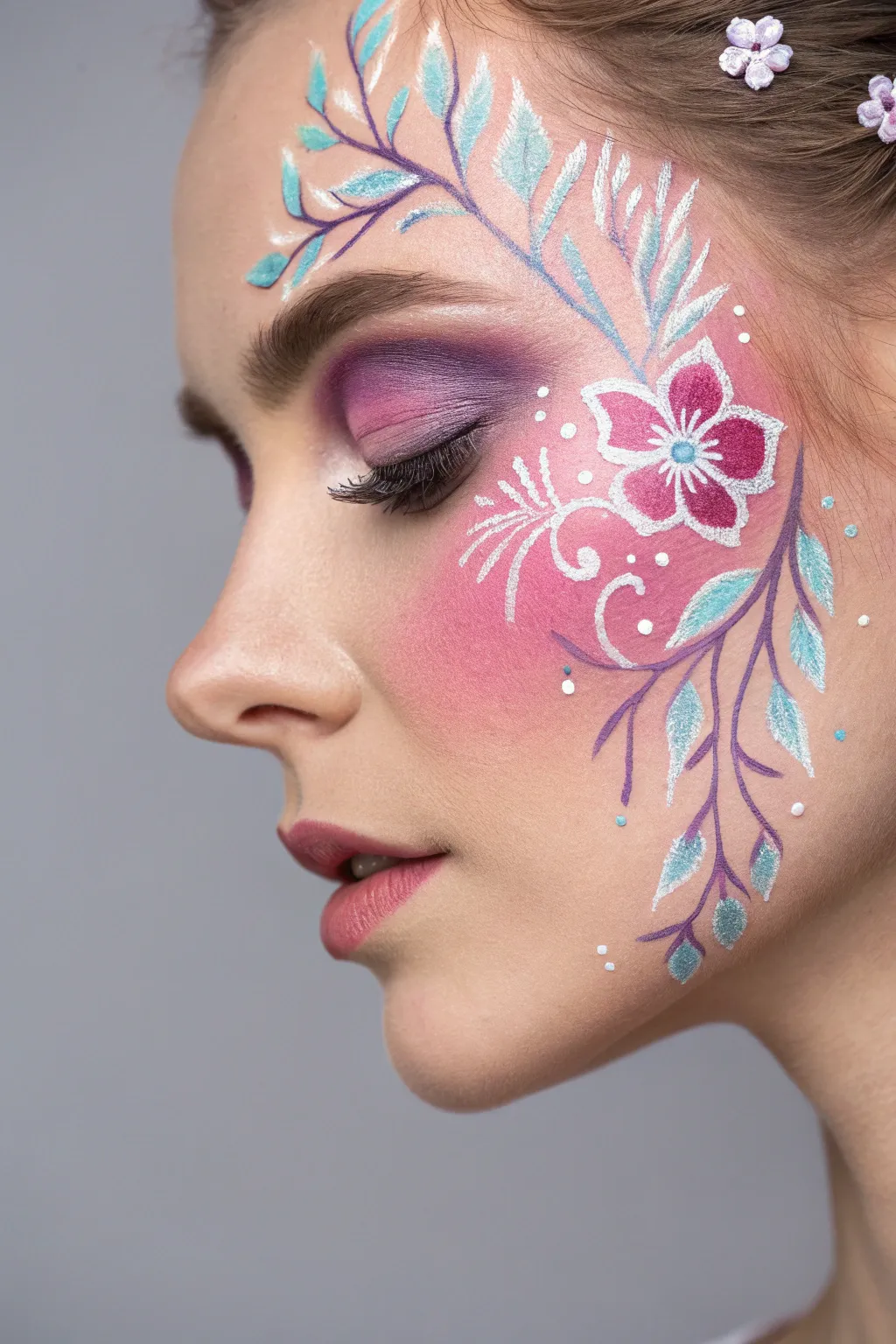 Embrace the art of blooming beauty with gradient garden blooms.