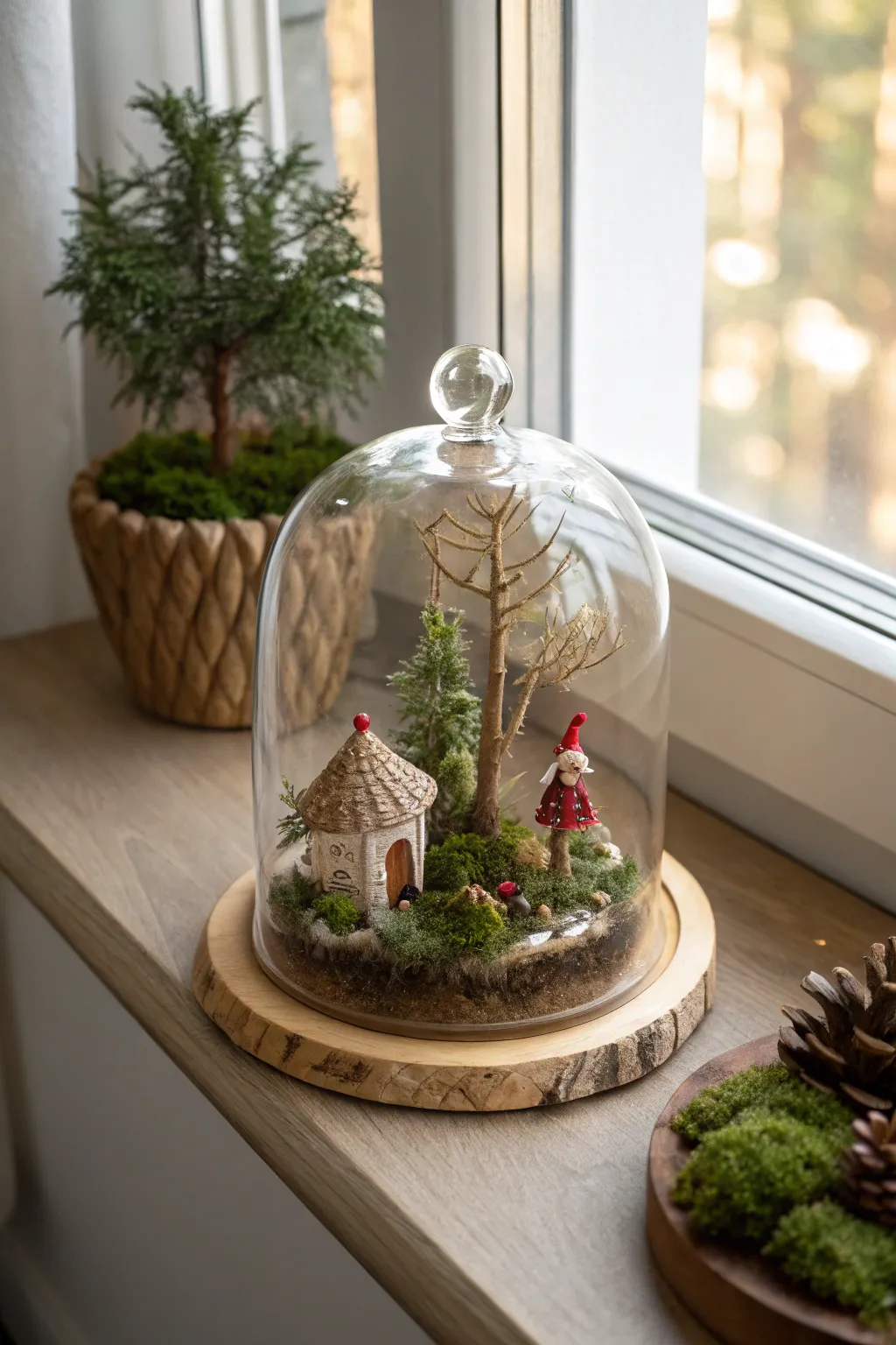 Discover the magic within: A whimsical woodland retreat in your own fairy terrarium.