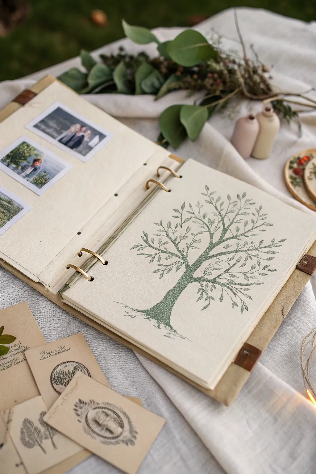 Unfold the stories: Discover the charm of interactive family tree albums with surprise elements that captivate and delight.