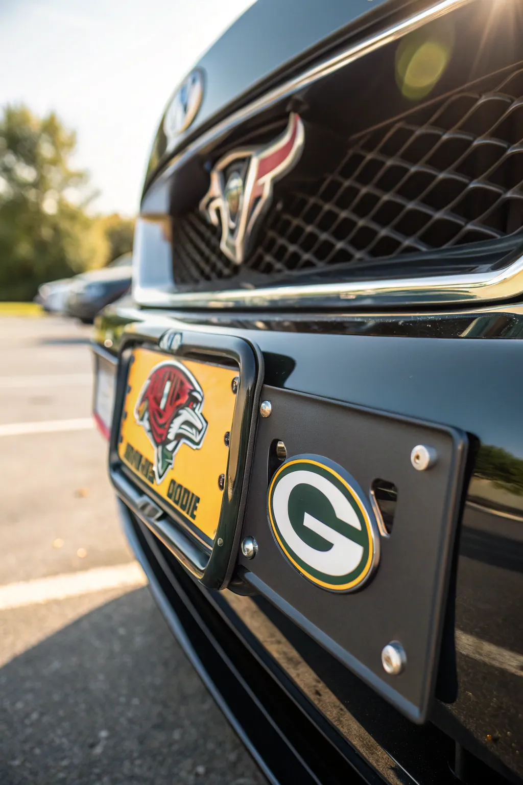 Elevate Dad's ride with a custom touch that shows team pride!