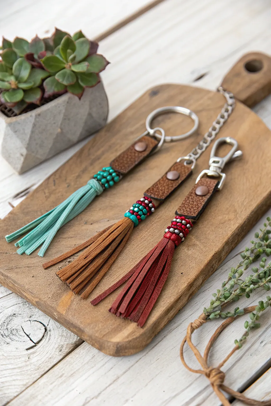 Crafted with love: This unique keychain combines practicality with artistic flair, making it a perfect Father's Day gift.
