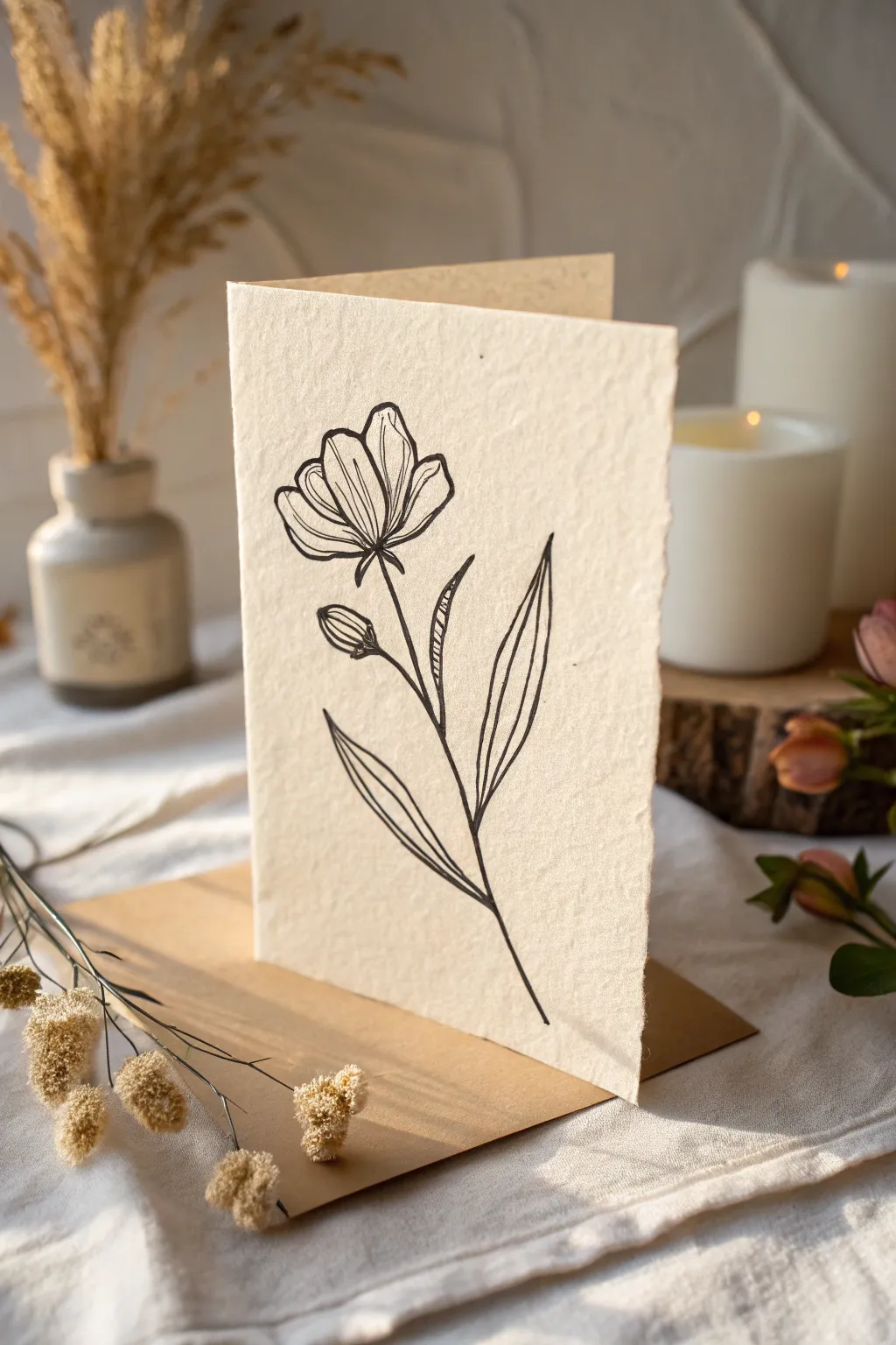 Celebrate with the simplicity of nature—botanical elegance in every line.