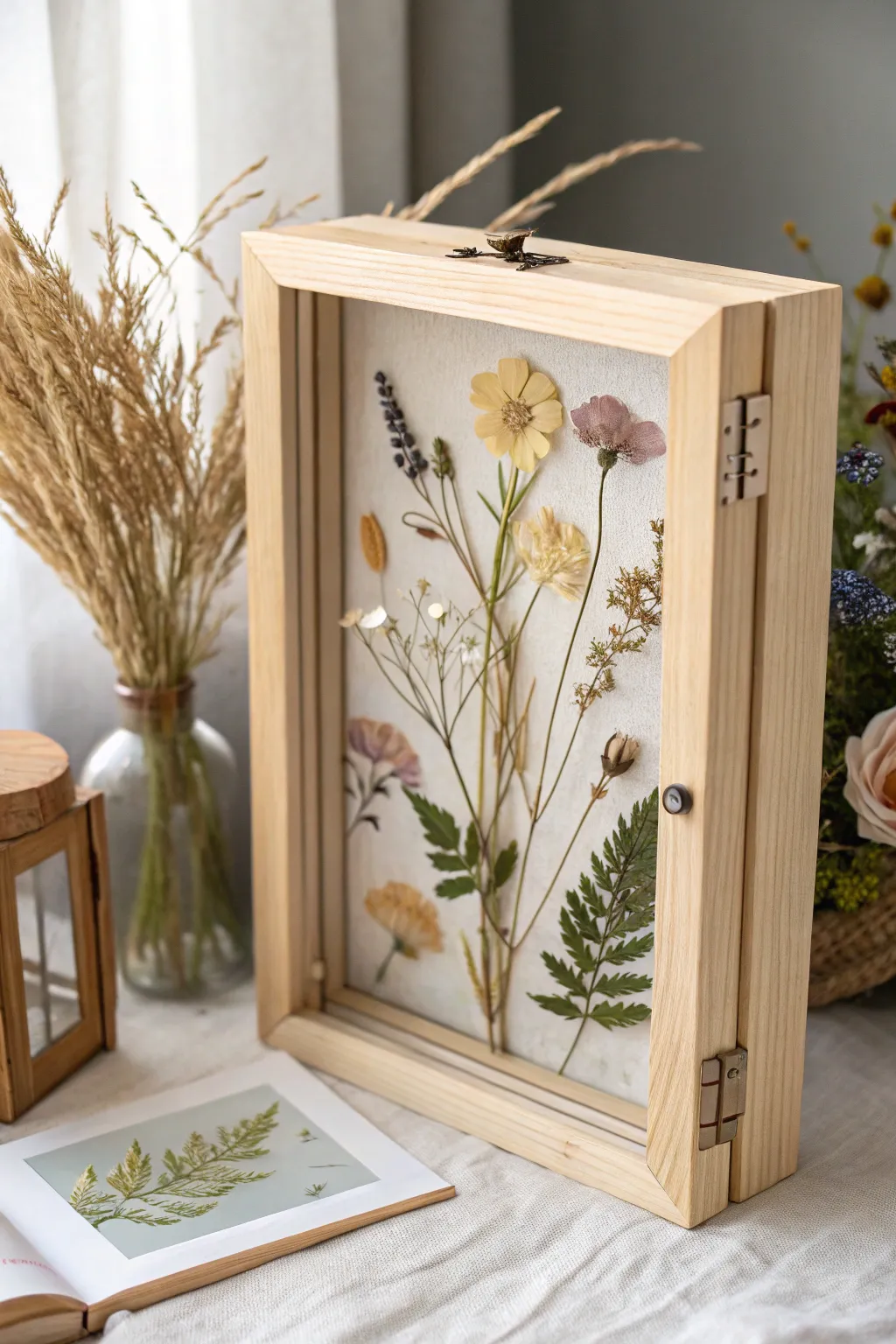 Transform your favorite blooms into timeless art with a botanical shadowbox. Embrace simplicity and natural beauty.