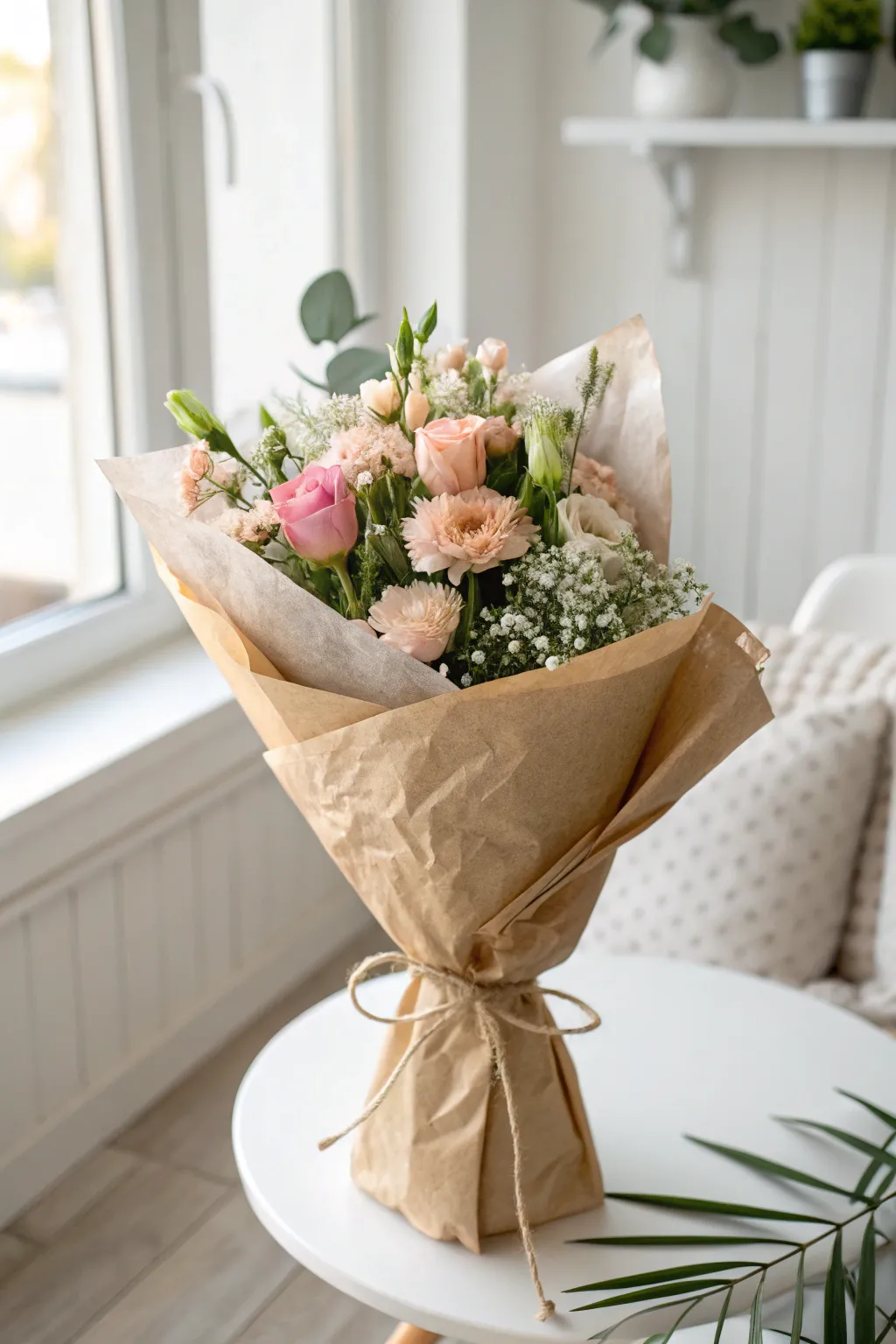 Embrace simplicity and sustainability with this eco-friendly flower wrap. 🌿 #EcoChic #ScandiBoho