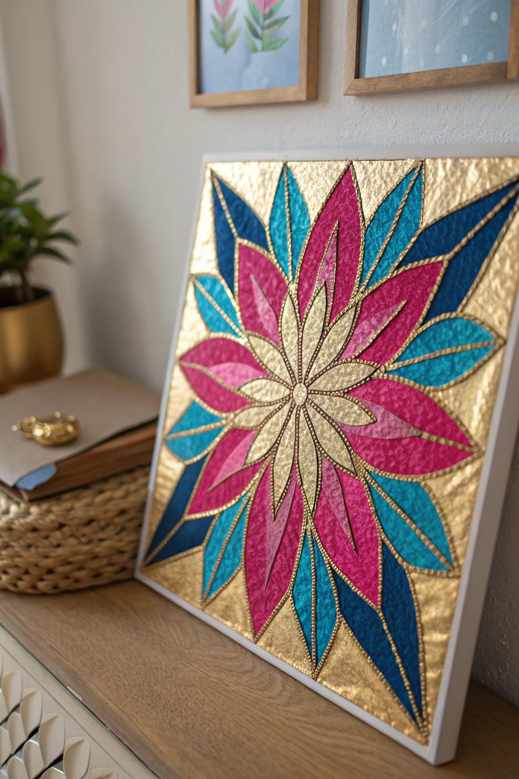 Embrace the vibrant allure of Colorful Chaos, where bold hues transform simplicity into dazzling art.