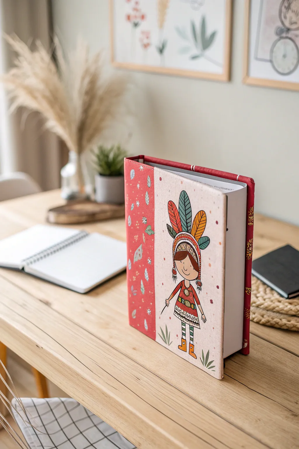 Transform your workspace with a touch of whimsical elegance. Add a smile to your daily routine with this charming folder decoration idea.