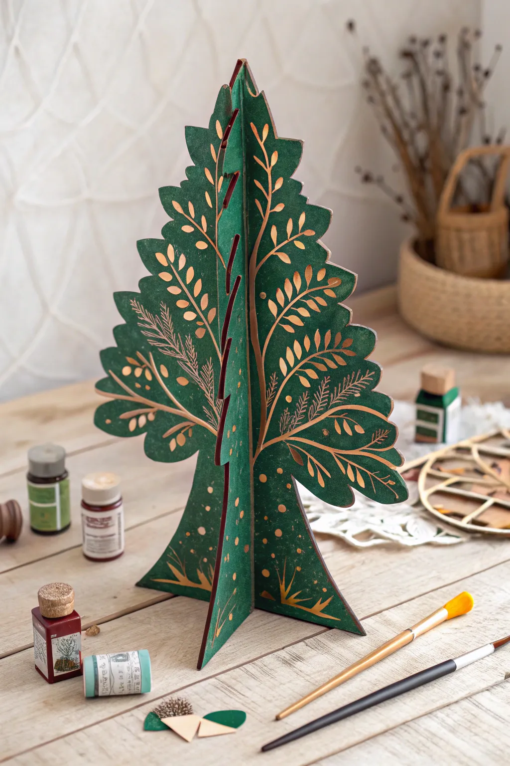 Transform scraps into a whimsical cardboard forest masterpiece. 🌿✨