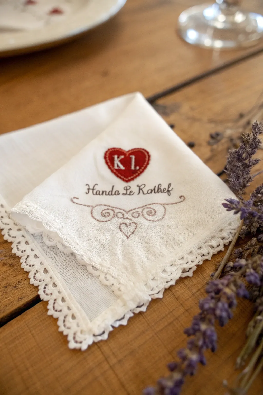 Capture the essence of romance with exquisite embroidery. Perfect for heartfelt gifts and keepsakes.