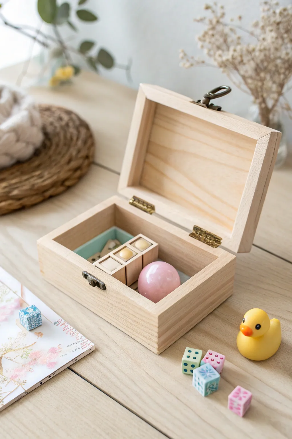 Delight in the details: A friendship box filled with playful surprises.