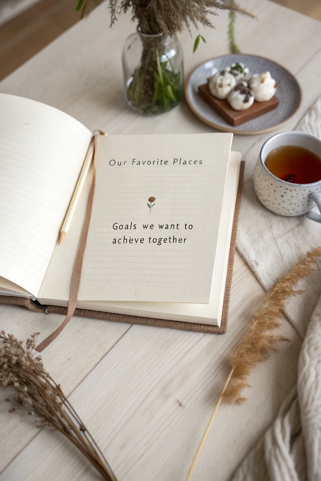 Capture the essence of friendship with a touch of Scandinavian simplicity in your journal.