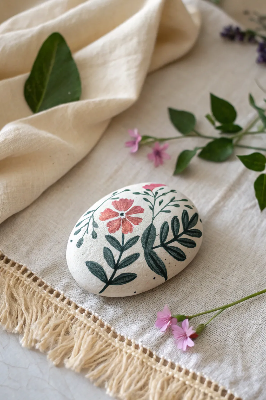 Nature's Touch: Celebrate friendship with the elegance of minimalist rock art.