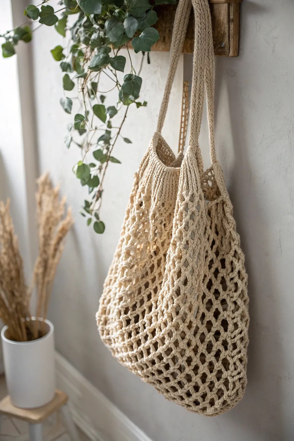 Carry your groceries in style with this chic, eco-friendly crochet market bag.
