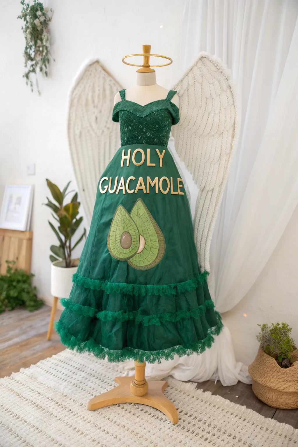 Divine in Green: Elevate your Halloween with a 'Holy Guacamole' twist!