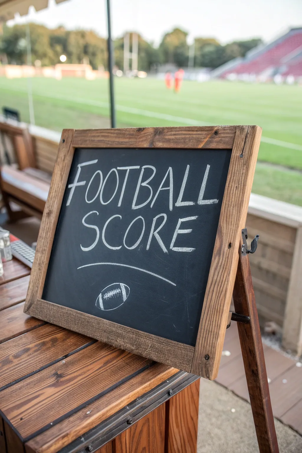 Elevate your game day spirit with a personalized chalkboard sign!