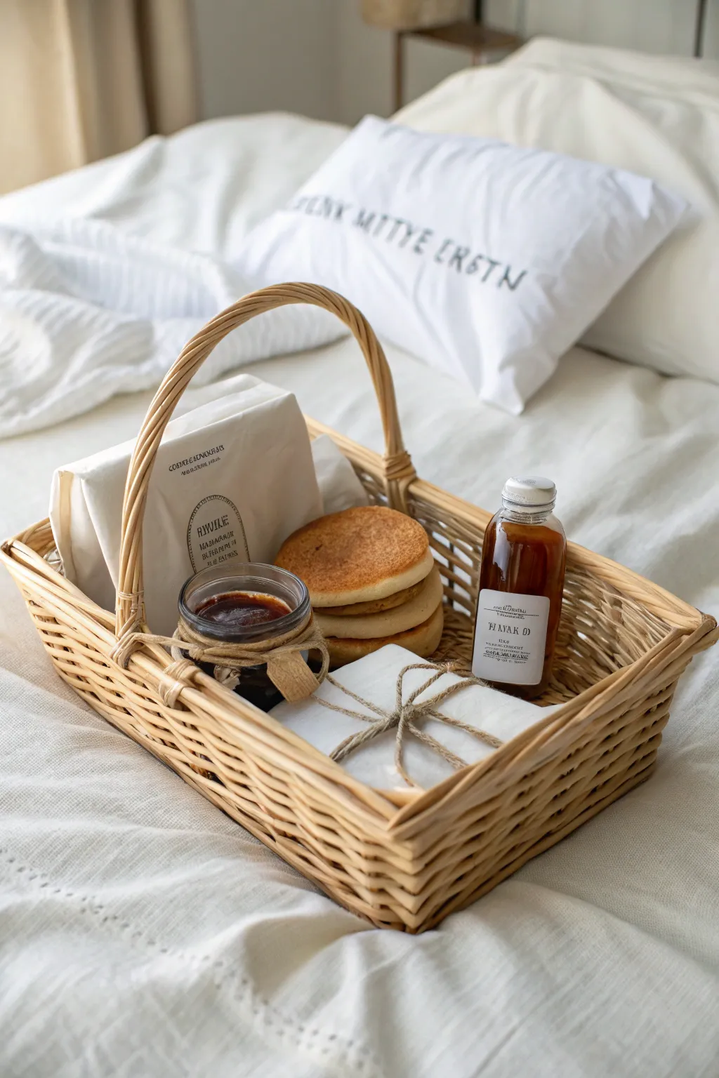 Start her day with a touch of Scandinavian elegance and a homemade touch. #BreakfastInBed #DIYGiftBasket