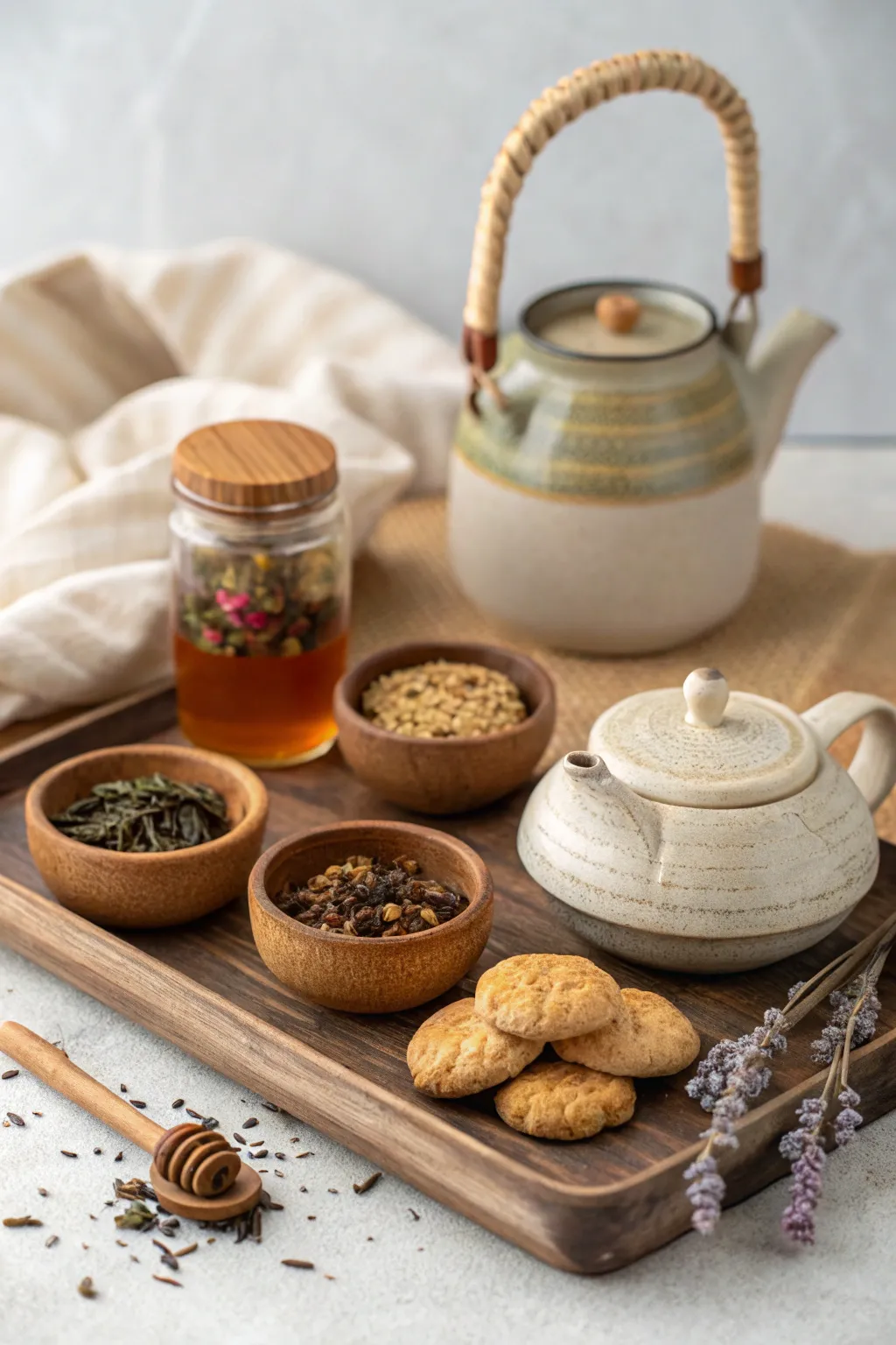 Indulge in a Tea Lover's Dream: A beautifully curated board for moments of pure relaxation and delight. ☕✨ #TeaTimeBliss #ScandinavianBoho