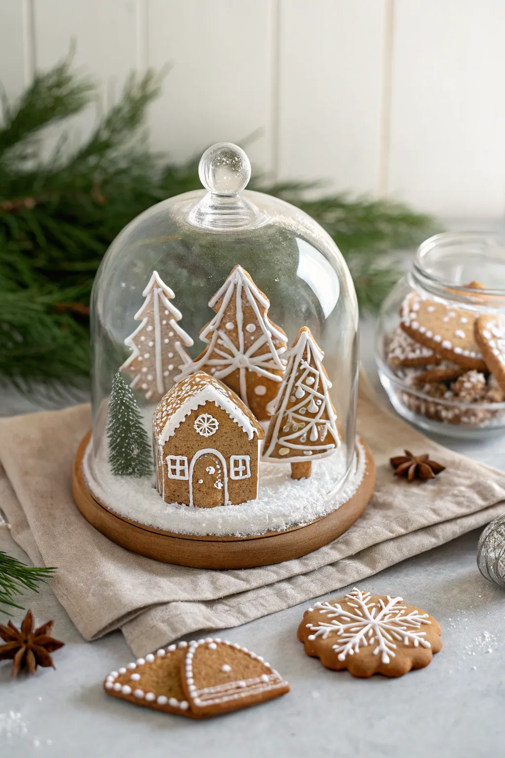 Embrace the magic of winter with a stunning 3D gingerbread snow globe—where simplicity meets artisanal beauty. ❄️🍪