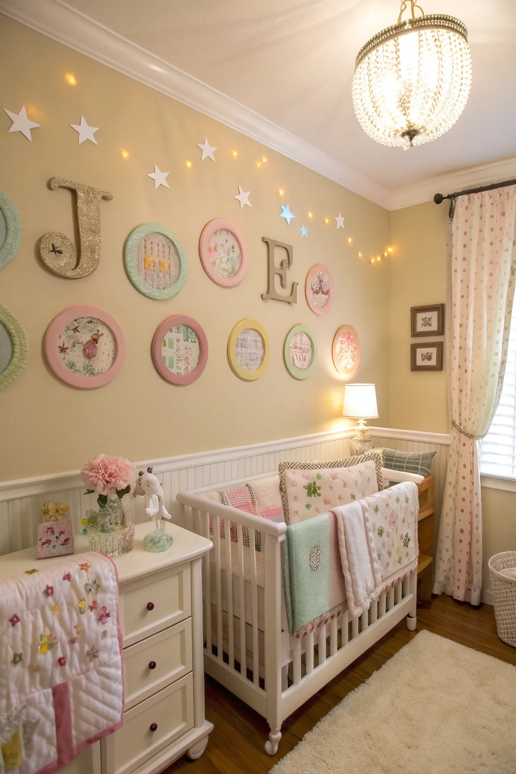 Personalized touches make this nursery unique and cherished.