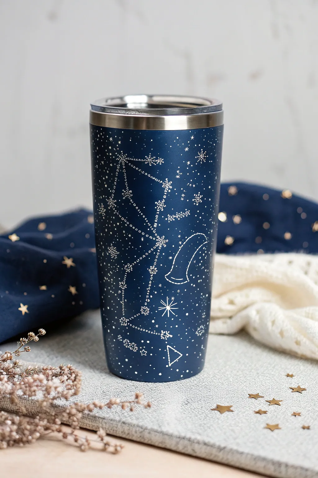 Sip in the stars with this celestial masterpiece; perfect for your next stargazing soirée!