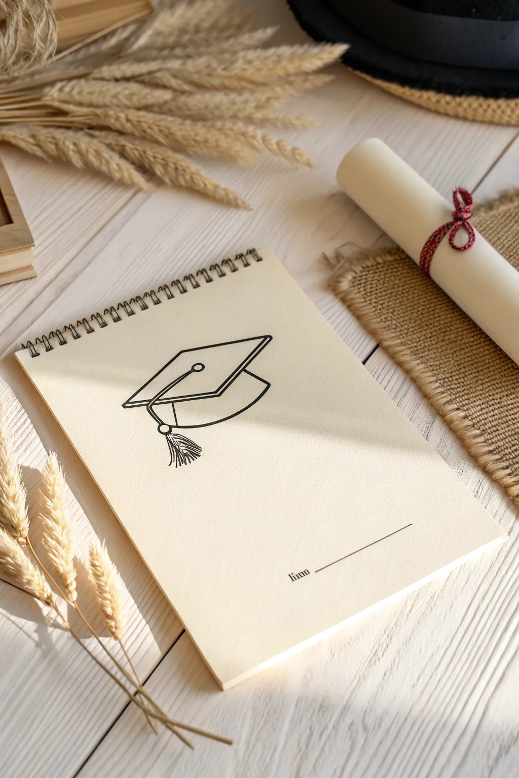 Elegance in Simplicity: Celebrate achievements with minimalist line art that speaks volumes. 🎓✨