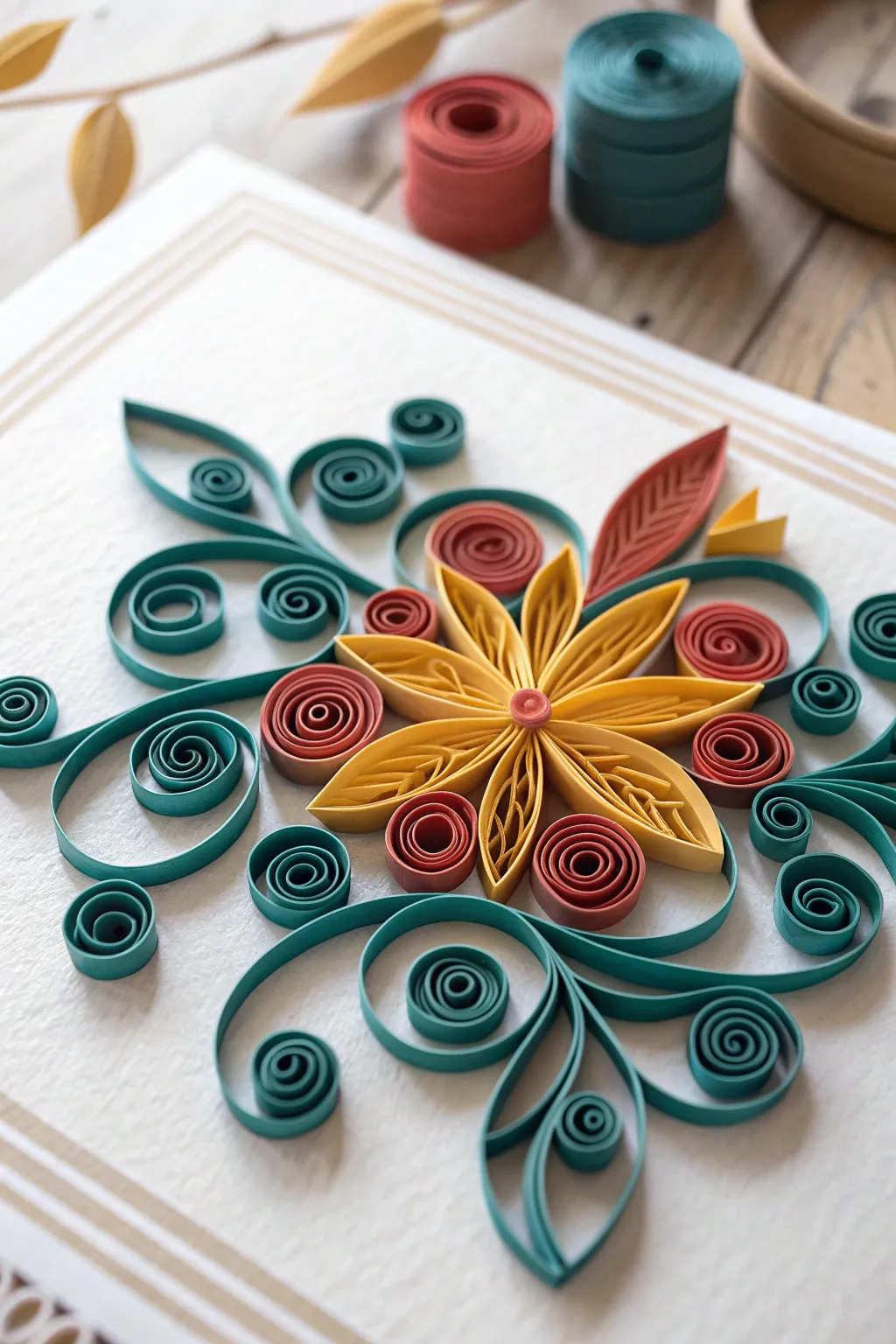 Discover the elegance of paper quilling: where simplicity meets intricate beauty.