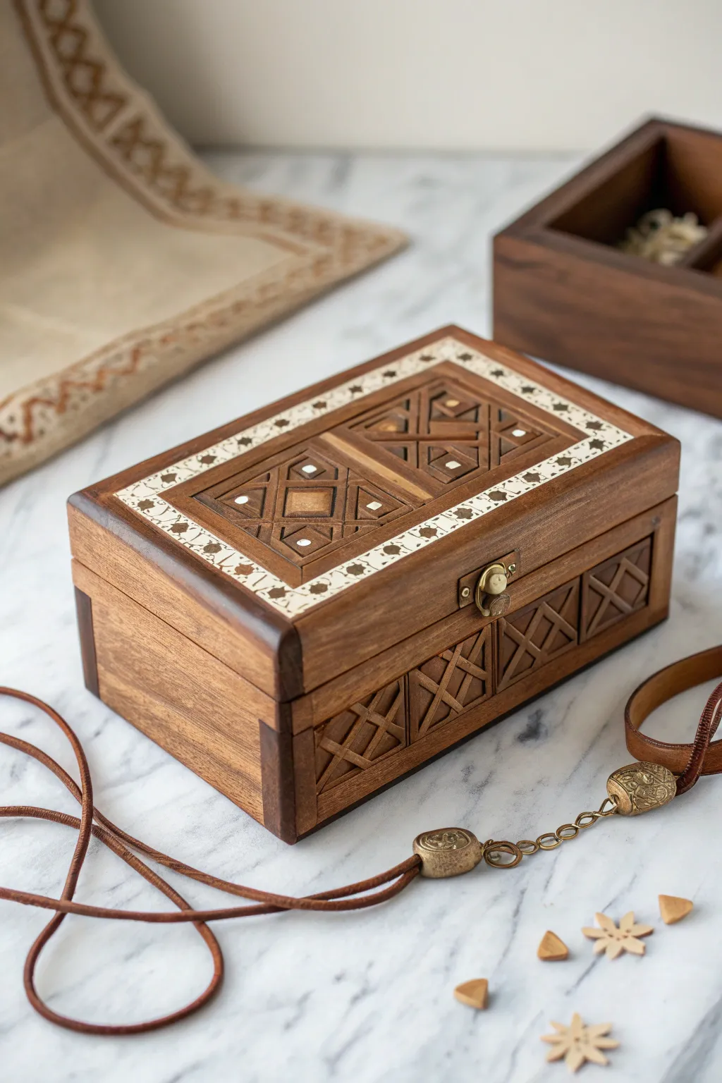 Unlock the mysteries of the haunted house with this exquisite puzzle box—where elegance meets enigma.